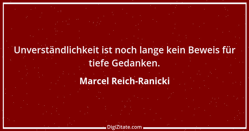 Zitat von Marcel Reich-Ranicki 66