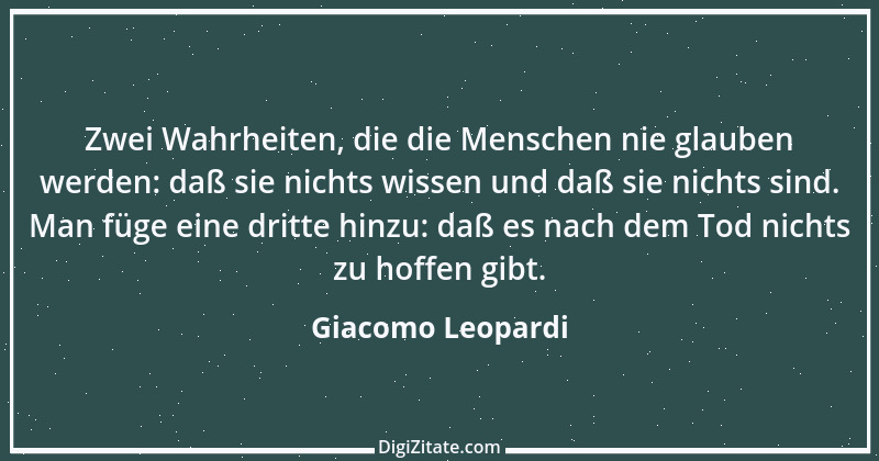 Zitat von Giacomo Leopardi 50