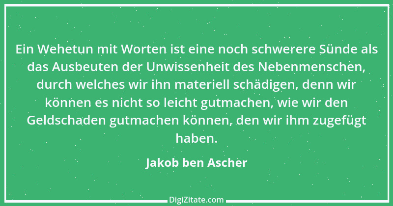 Zitat von Jakob ben Ascher 1