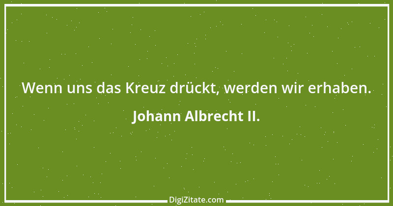 Zitat von Johann Albrecht II. 1