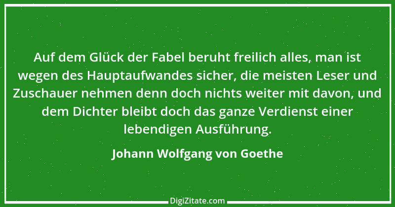 Zitat von Johann Wolfgang von Goethe 1889