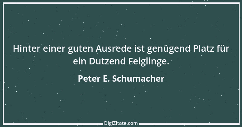 Zitat von Peter E. Schumacher 695