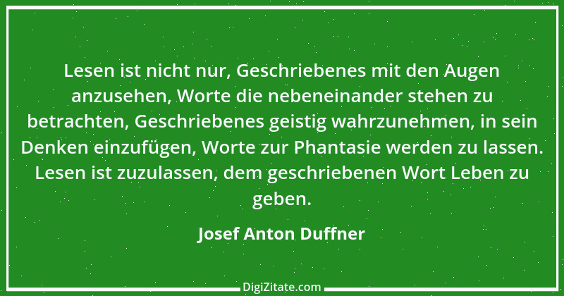 Zitat von Josef Anton Duffner 1