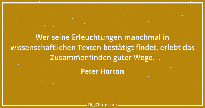 Zitat von Peter Horton 15