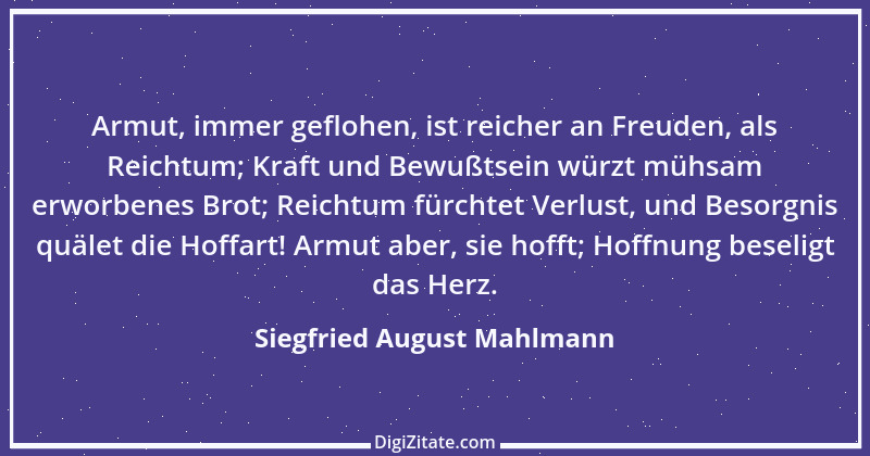 Zitat von Siegfried August Mahlmann 9