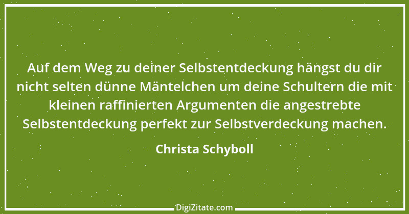 Zitat von Christa Schyboll 144