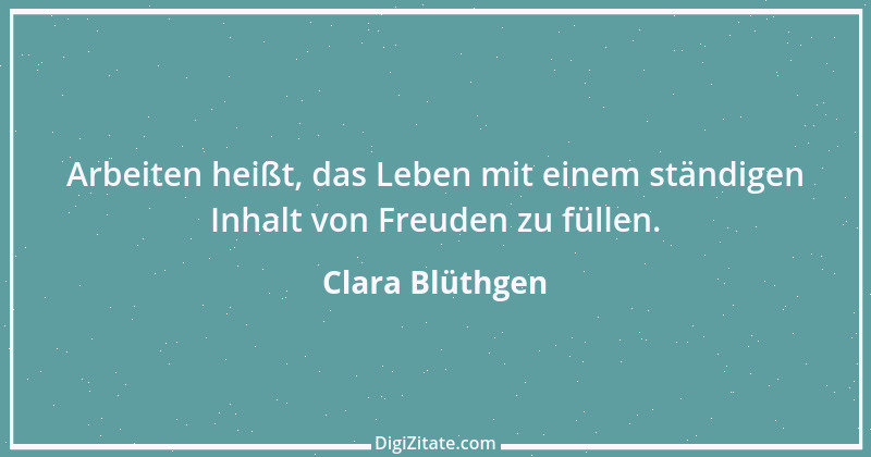 Zitat von Clara Blüthgen 2