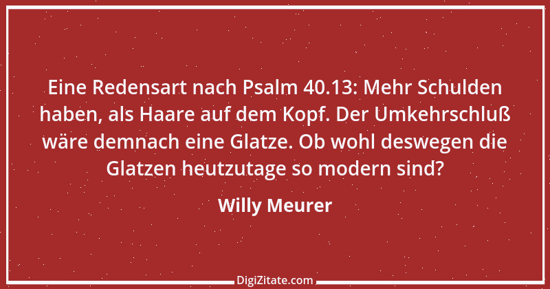 Zitat von Willy Meurer 1195