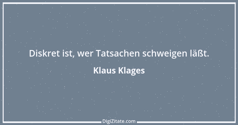 Zitat von Klaus Klages 147