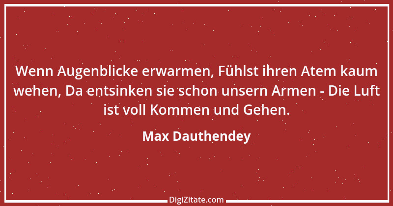 Zitat von Max Dauthendey 4