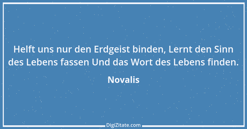 Zitat von Novalis 219