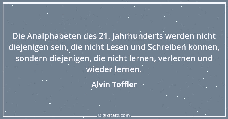 Zitat von Alvin Toffler 1