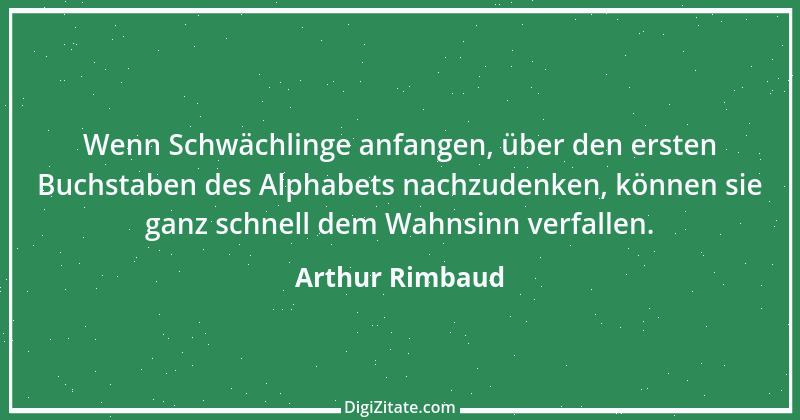 Zitat von Arthur Rimbaud 13