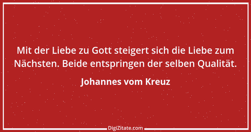 Zitat von Johannes vom Kreuz 20