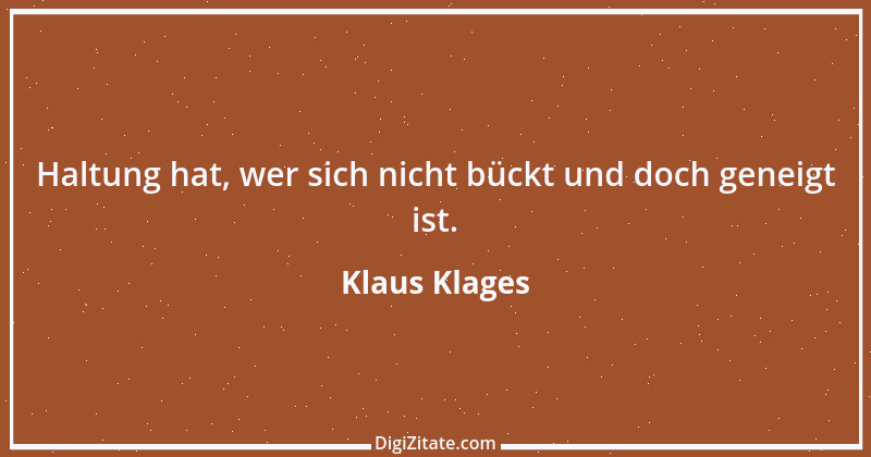 Zitat von Klaus Klages 150