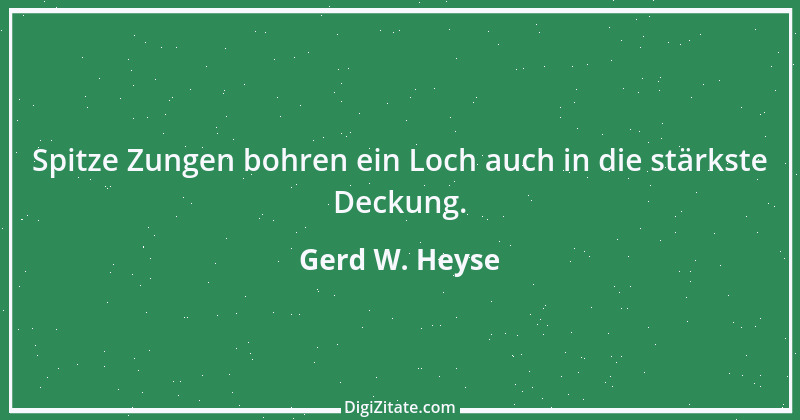 Zitat von Gerd W. Heyse 8