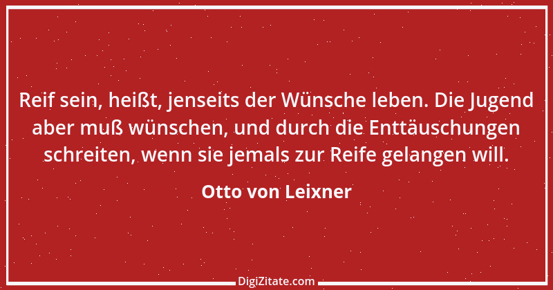 Zitat von Otto von Leixner 199