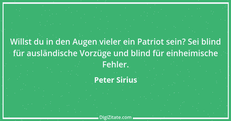 Zitat von Peter Sirius 300