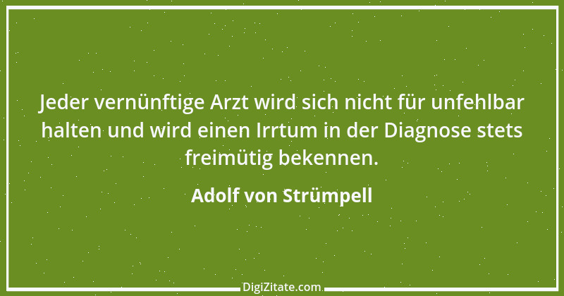 Zitat von Adolf von Strümpell 1