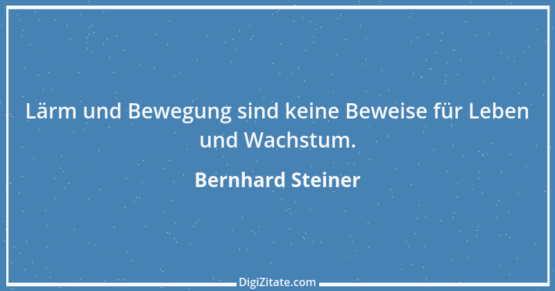 Zitat von Bernhard Steiner 96