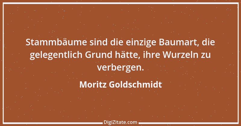 Zitat von Moritz Goldschmidt 1