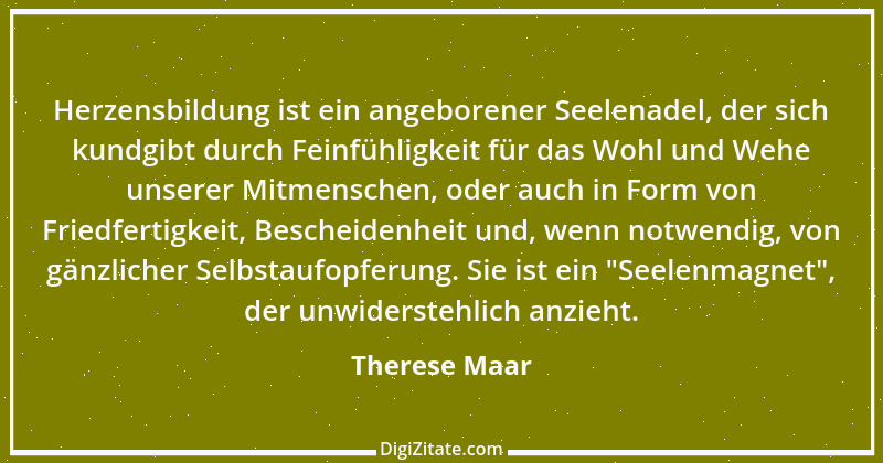 Zitat von Therese Maar 1