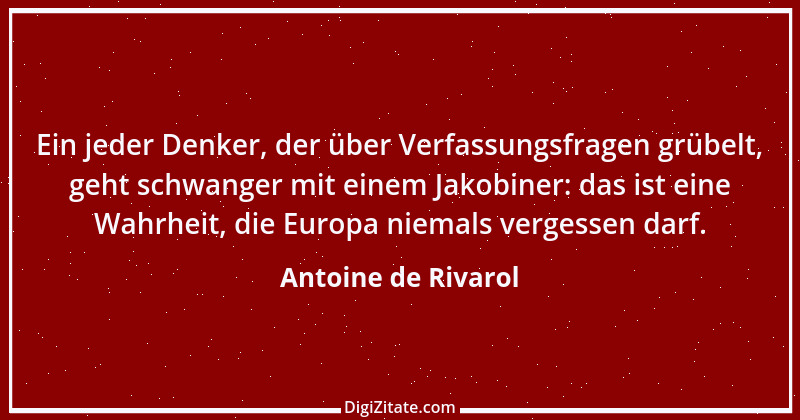 Zitat von Antoine de Rivarol 49