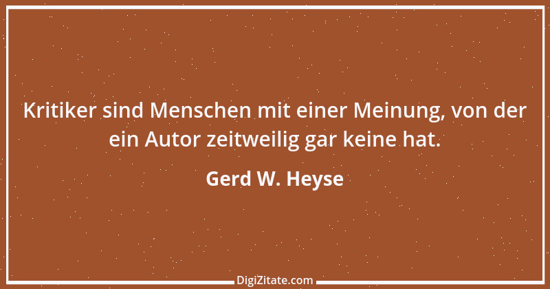 Zitat von Gerd W. Heyse 12