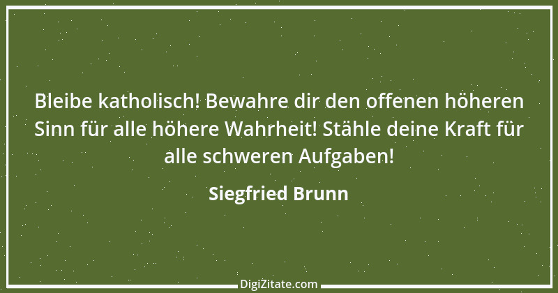 Zitat von Siegfried Brunn 1