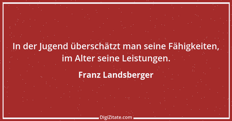 Zitat von Franz Landsberger 1