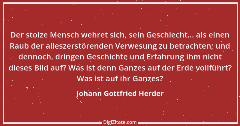 Zitat von Johann Gottfried Herder 219