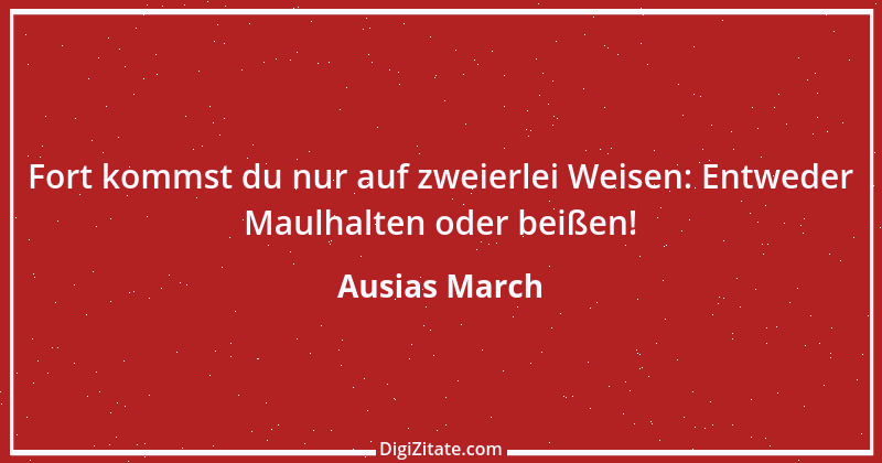 Zitat von Ausias March 1