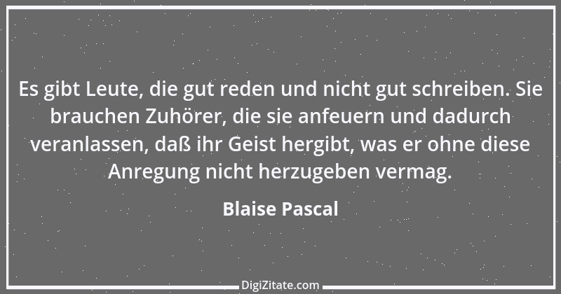 Zitat von Blaise Pascal 277