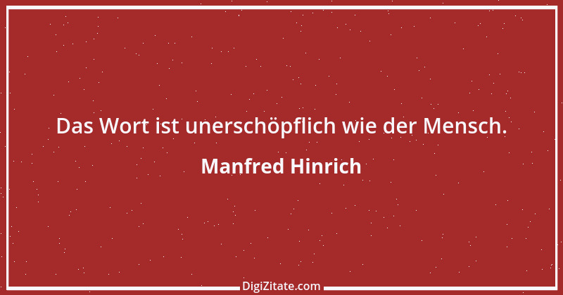 Zitat von Manfred Hinrich 80