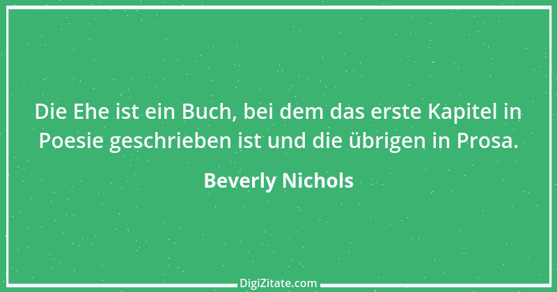 Zitat von Beverly Nichols 1