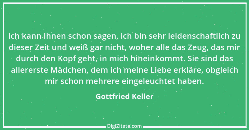 Zitat von Gottfried Keller 154