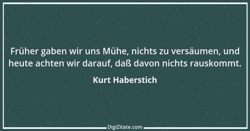 Zitat von Kurt Haberstich 110