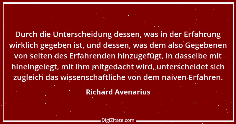 Zitat von Richard Avenarius 3