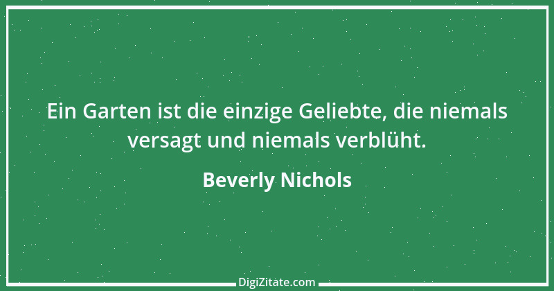 Zitat von Beverly Nichols 4