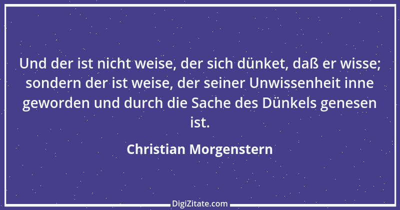 Zitat von Christian Morgenstern 433