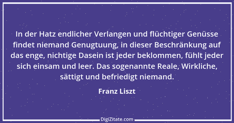 Zitat von Franz Liszt 2