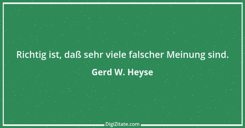 Zitat von Gerd W. Heyse 18