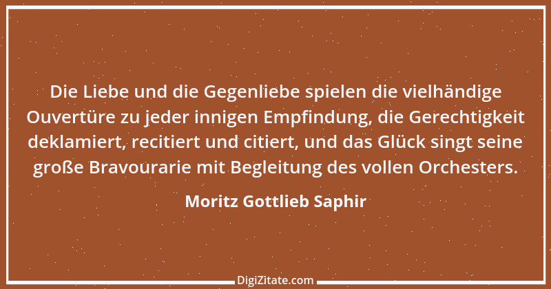 Zitat von Moritz Gottlieb Saphir 6