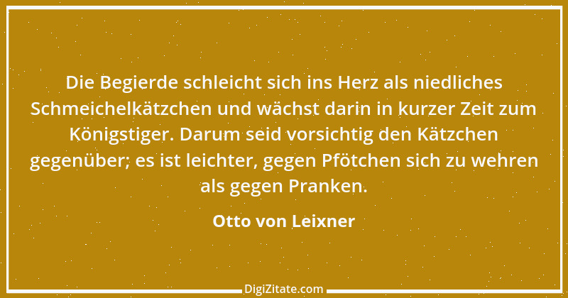 Zitat von Otto von Leixner 209