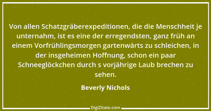 Zitat von Beverly Nichols 5