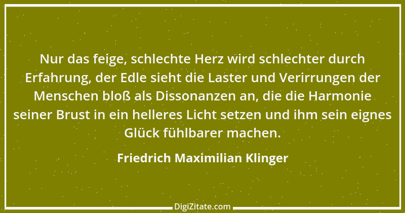 Zitat von Friedrich Maximilian Klinger 7