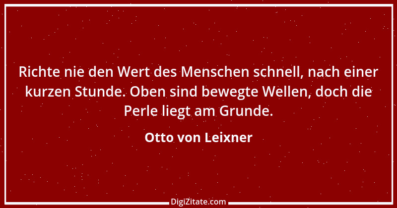 Zitat von Otto von Leixner 211