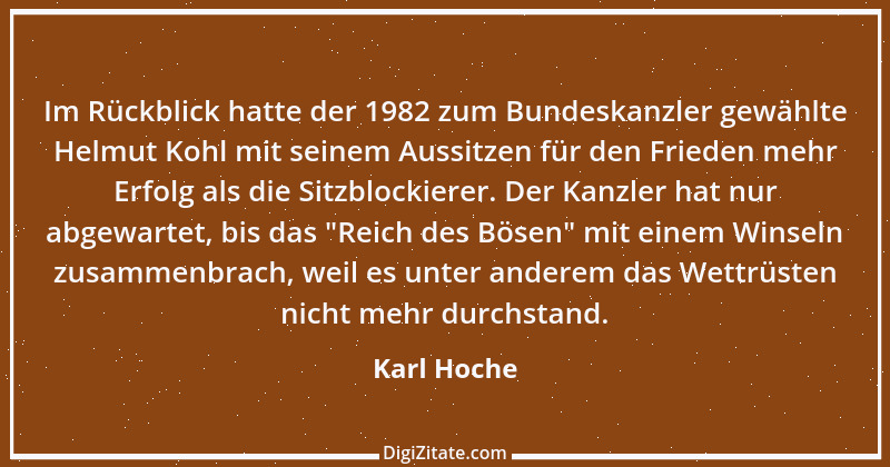 Zitat von Karl Hoche 2