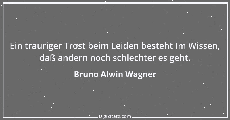 Zitat von Bruno Alwin Wagner 40