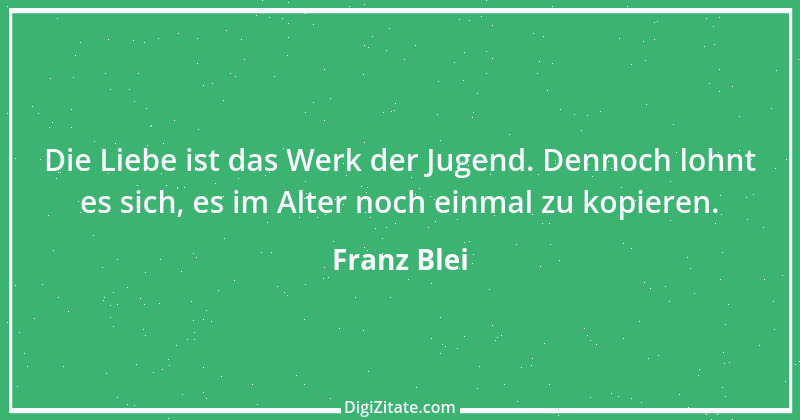 Zitat von Franz Blei 2